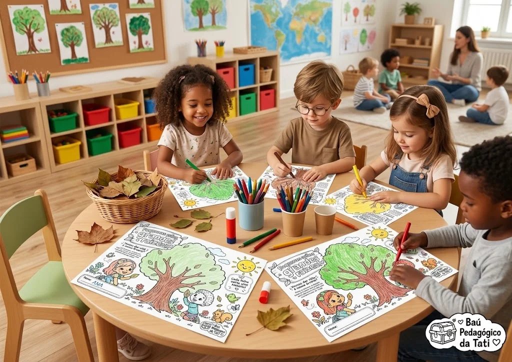 Atividade Dia da Árvore – Minha Árvore, Minhas Descobertas — amostra 1: Atividade Dia da Árvore para colorir e completar… Atividade Dia da Árvore – Minha Árvore, Minhas Descobertas — amostra 1: Atividade Dia da Árvore para colorir e completar…