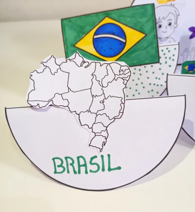 Atividade Dia da Bandeira: Modelos Interativos para Montar — amostra 5: Trabalhe o Dia da Bandeira com uma proposta de…