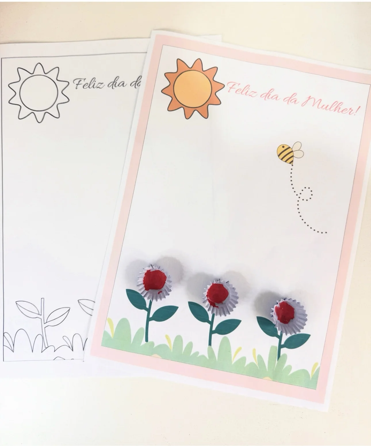 Atividade dia da mulher - flor do jardim — amostra 2: *Atividade dia da mulher – Flor do jardim* Faça essa linda atividade…