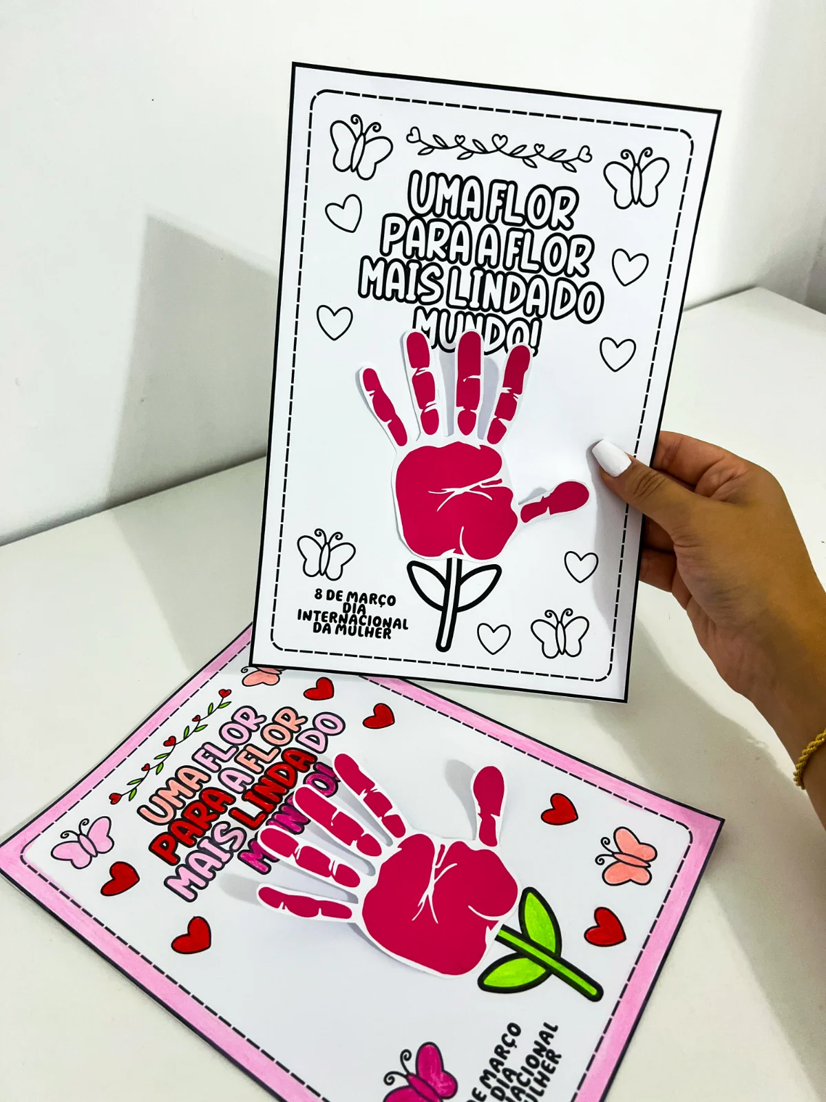Atividade Dia da Mulher Mãozinhas – Material Pedagógico — amostra 2: Recurso em 1 página ideal para trabalhar o Dia da… Atividade Dia da Mulher Mãozinhas – Material Pedagógico — amostra 2: Recurso em 1 página ideal para trabalhar o Dia da…