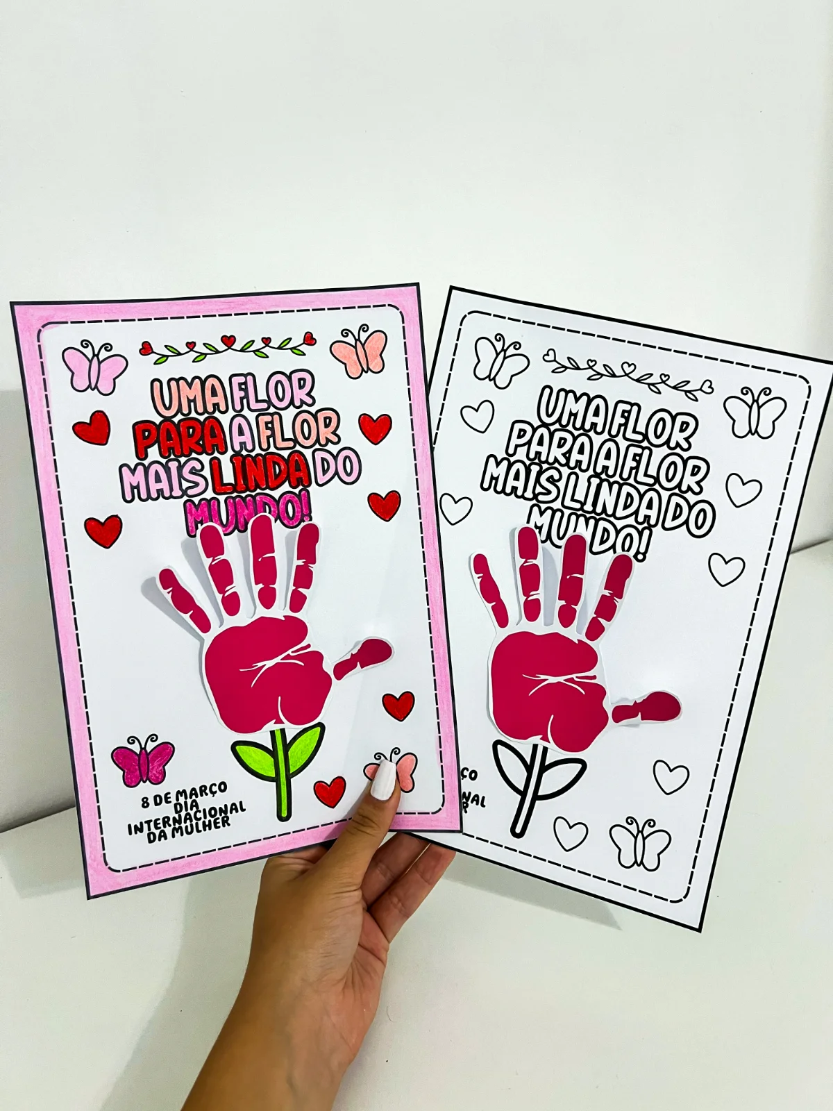 Atividade Dia da Mulher Mãozinhas – Material Pedagógico — amostra 4: Recurso em 1 página ideal para trabalhar o Dia da… Atividade Dia da Mulher Mãozinhas – Material Pedagógico — amostra 4: Recurso em 1 página ideal para trabalhar o Dia da…