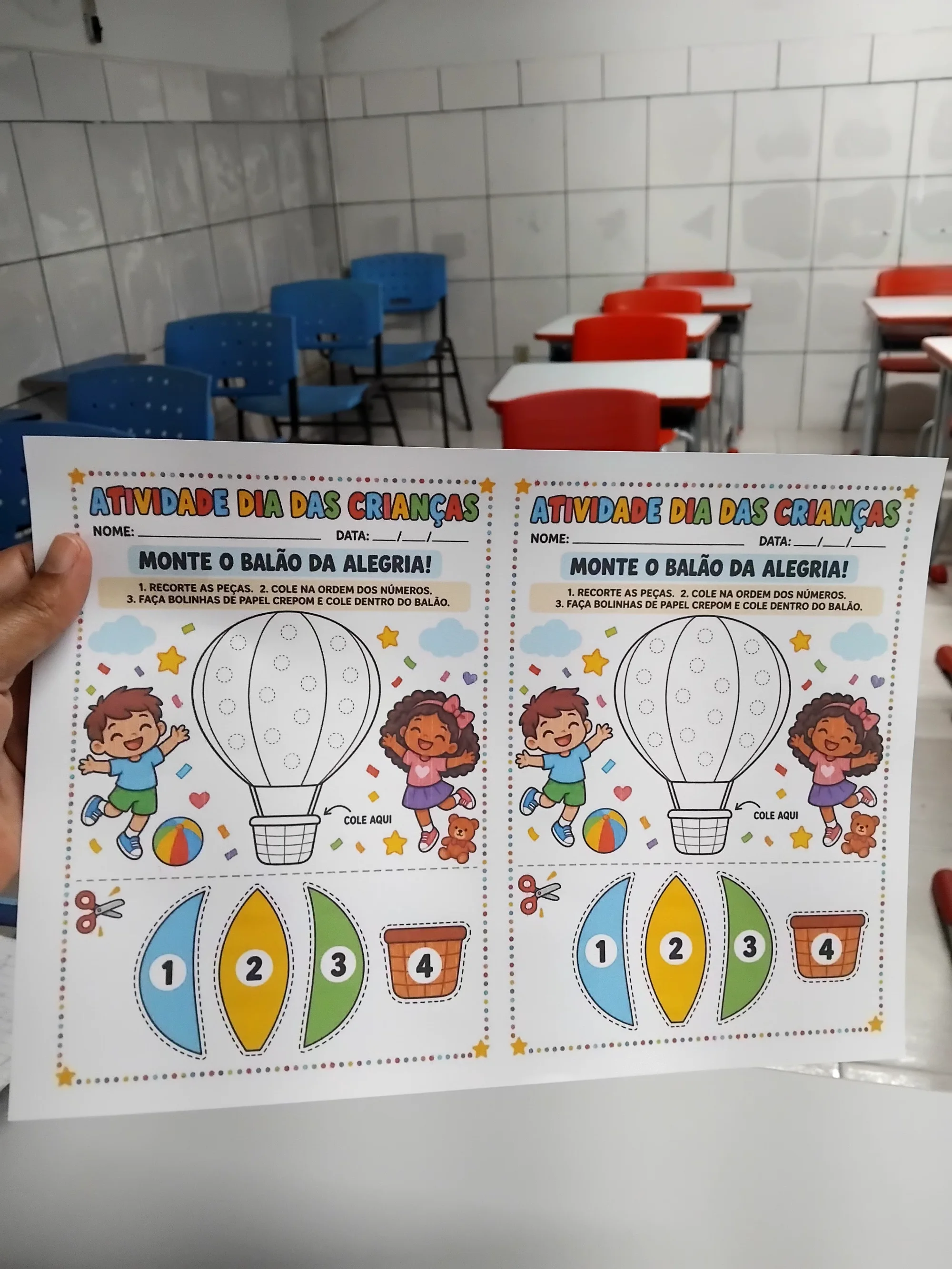🎈 ATIVIDADE DIA DAS CRIANÇAS — MONTE O BALÃO DA ALEGRIA! 🎈 — amostra 1: Uma atividade alegre, criativa e perfeita para…