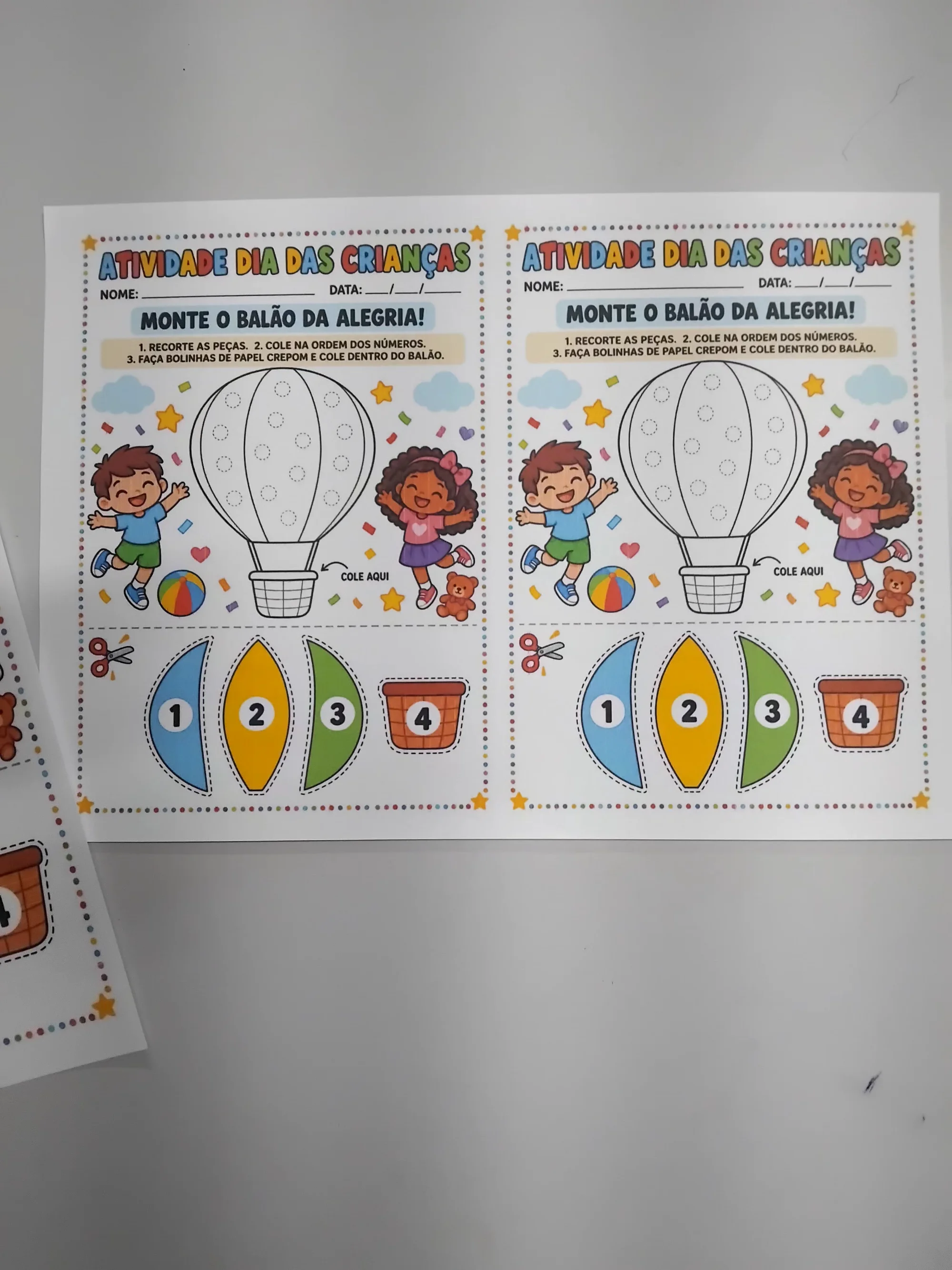 🎈 ATIVIDADE DIA DAS CRIANÇAS — MONTE O BALÃO DA ALEGRIA! 🎈 — amostra 6: 🎈 ATIVIDADE DIA DAS CRIANÇAS — MONTE O BALÃO DA…