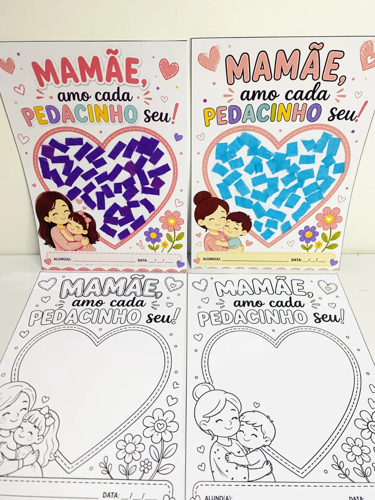 Atividade Dia das Mães – “Mamãe, amo cada pedacinho seu!” — amostra 3: Uma proposta encantadora para celebrar o amor de…