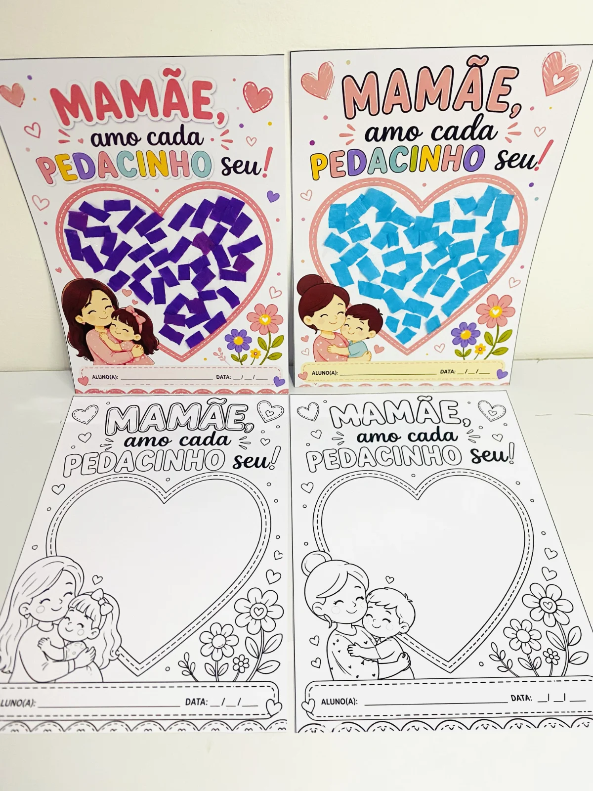 Atividade Dia das Mães – “Mamãe, amo cada pedacinho seu!” — amostra 4: Uma proposta encantadora para celebrar o amor de…