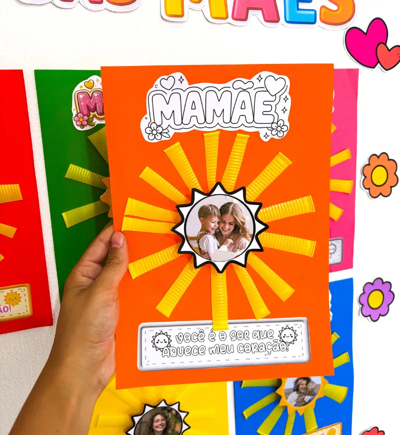 Atividade Dia das Mães: Mamãe Meu Sol para Educação Infantil — amostra 4: Para quem é indicado e quais habilidades mobiliza