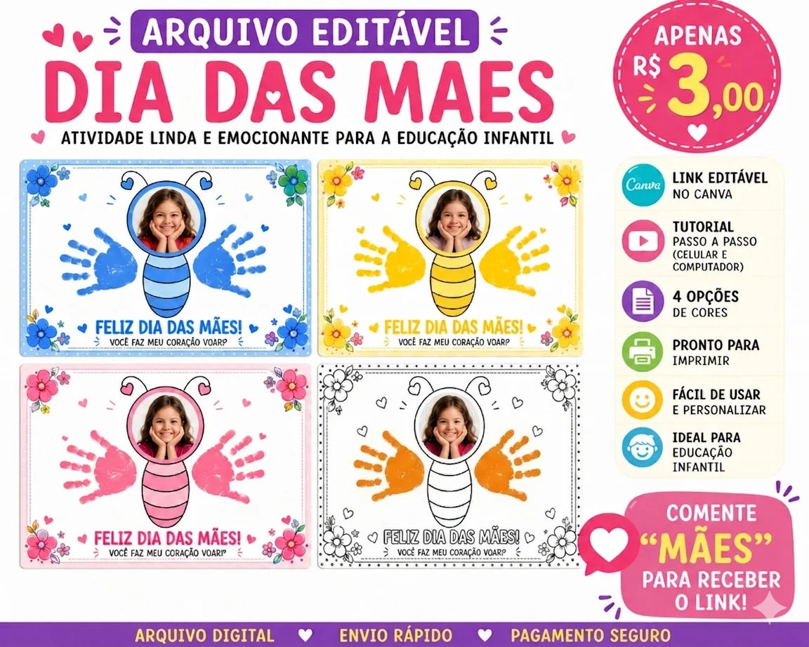 ATIVIDADE DIA DAS MÃES – SUPER FOFA! — Datas comemorativas para Educação Infantil: Uma lembrancinha linda e fácil de fazer…