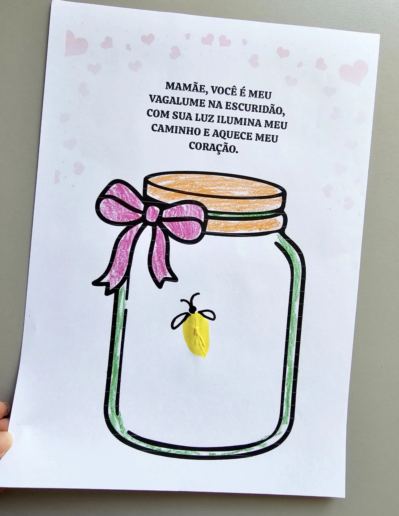 Atividade dia das mães vagalume — amostra 2: Essa atividade em PDF é uma proposta criativa e afetiva para o Dia das Mães 💖…