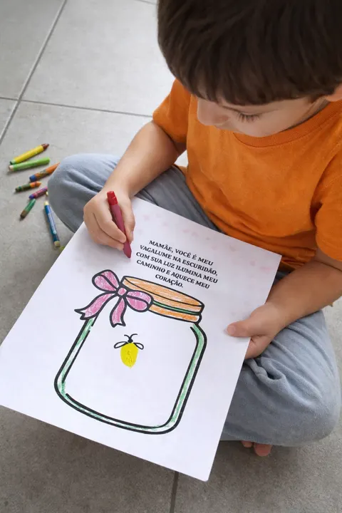 Atividade dia das mães vagalume — capa do material