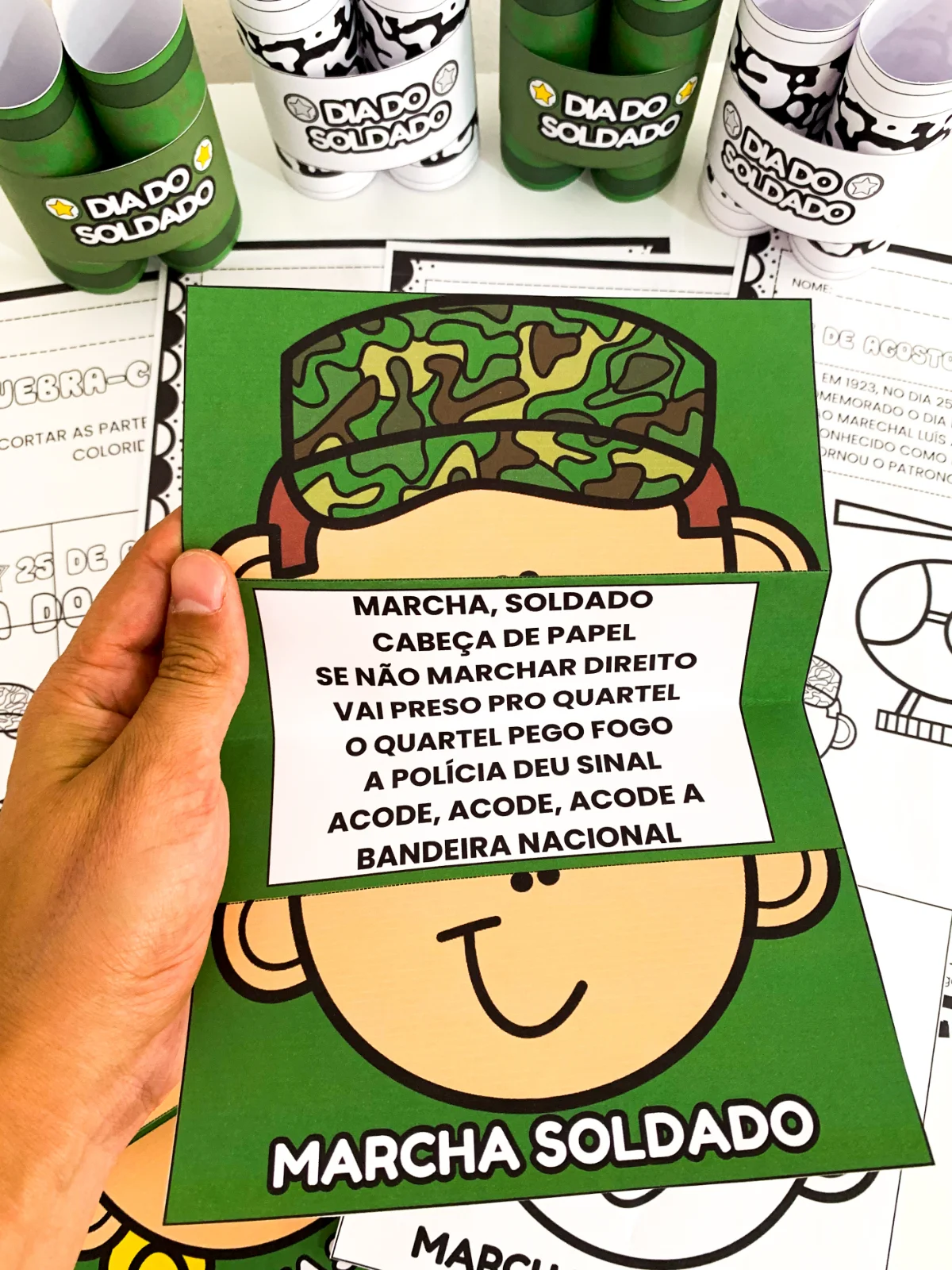 Atividade dia do Soldado – PDF para Imprimir | Educação Infantil — amostra 3: Para quem é indicado