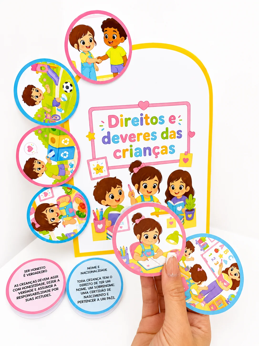 Atividade Direitos e Deveres das Crianças – Luva Interativa — amostra 3: Luva interativa para trabalhar direitos e deveres…