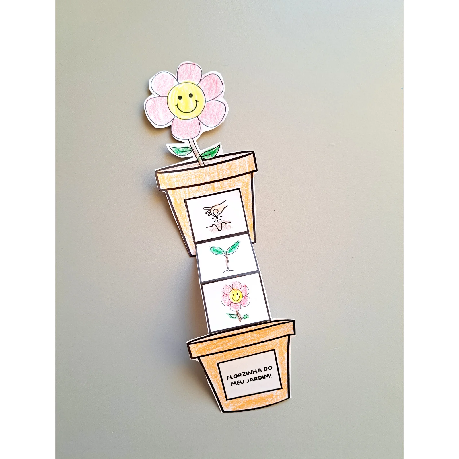 Atividade Dobradura Vasinho de Flores – Primavera — amostra 3: Uma atividade encantadora para celebrar a Primavera de forma…