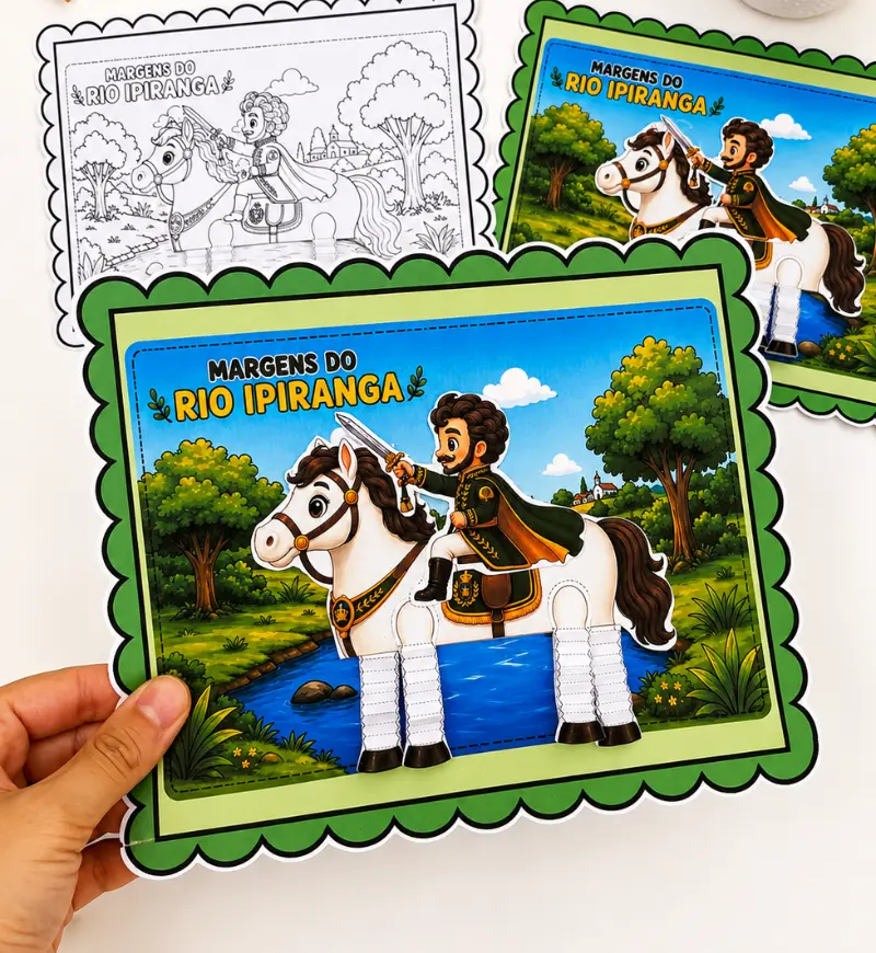 Atividade Dom Pedro e Seu Cavalo em PDF para o 7 de Setembro — capa do material