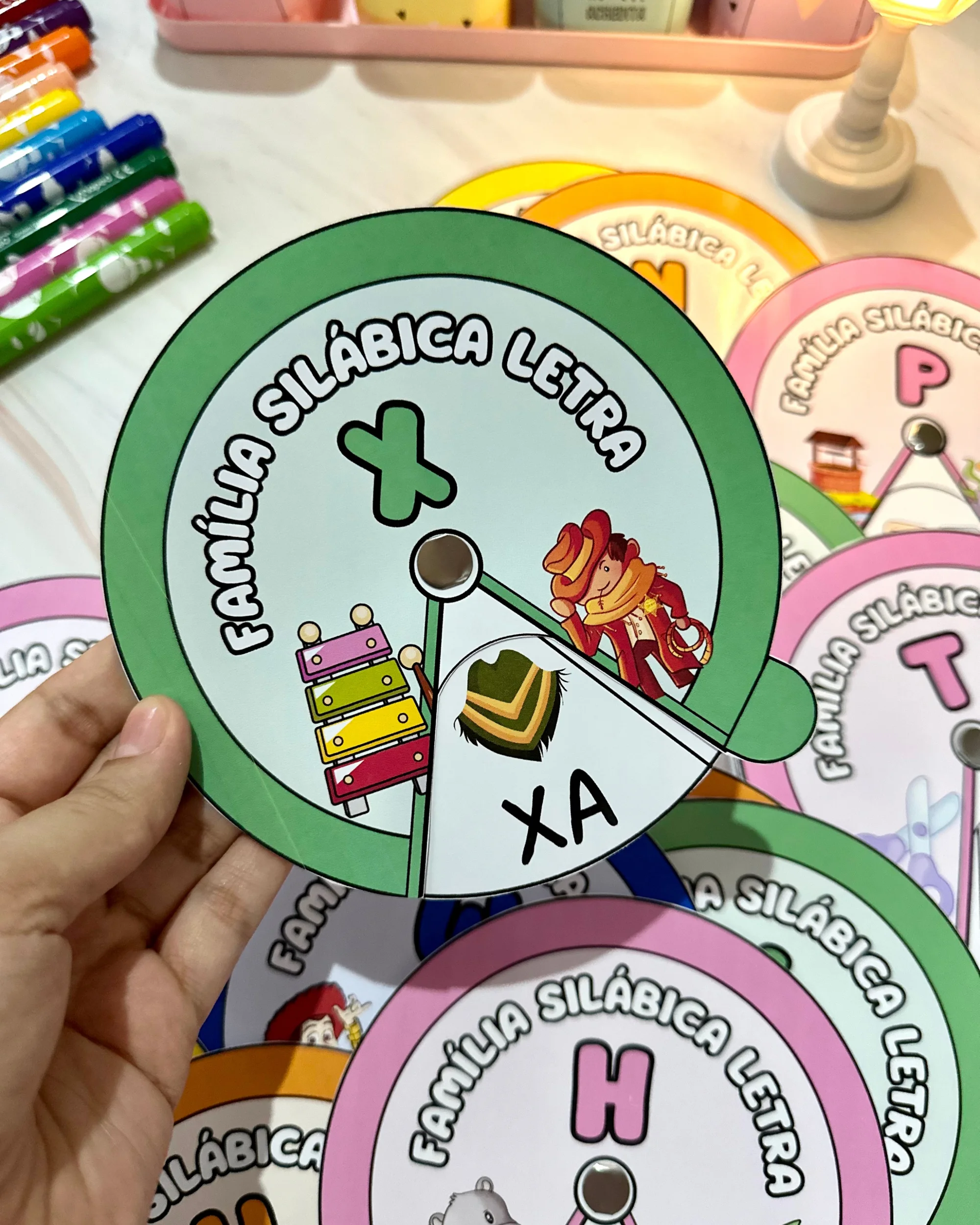 Atividade Famílias Silábicas : Roleta Famílias Silábicas — amostra 1: Objetivosdaproposta