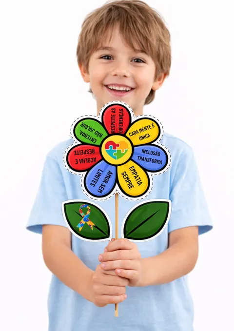 Atividade Flor da Inclusão – Autismo — capa do material