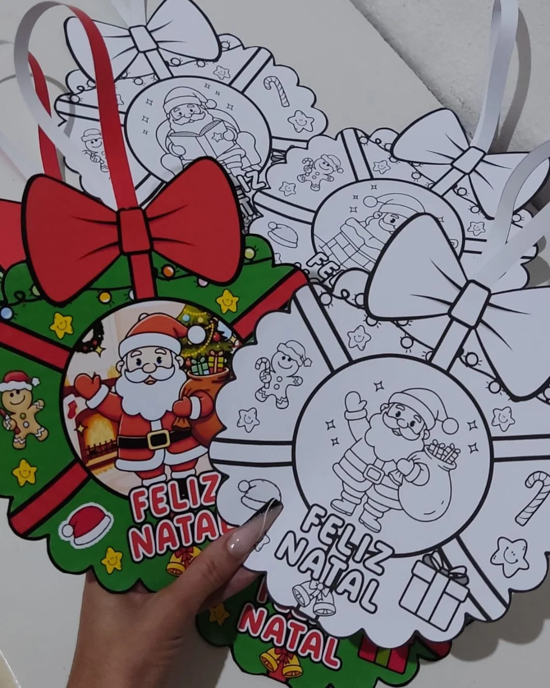 ATIVIDADE GUIRLANDAS DE NATAL - ARQUIVO EM PDF — Datas comemorativas para Educação Infantil: Uma lembrancinha natalina…