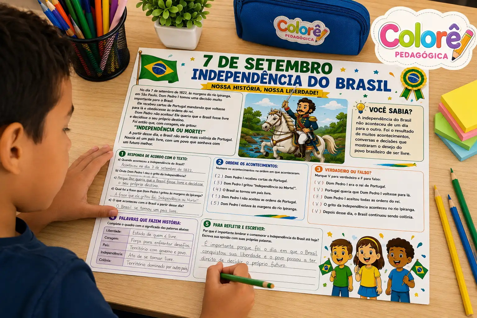 🇧🇷✨ ATIVIDADE – INDEPENDÊNCIA DO BRASIL | 7 DE SETEMBRO 🇧🇷 — amostra 2: 🇧🇷✨ ATIVIDADE – INDEPENDÊNCIA DO BRASIL | 7…