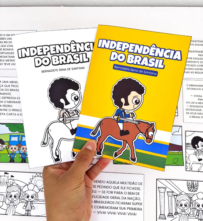 Atividade Independência do Brasil: livrinho para alfabetização — Alfabetização para Todas as séries: Trabalhe leitura,…