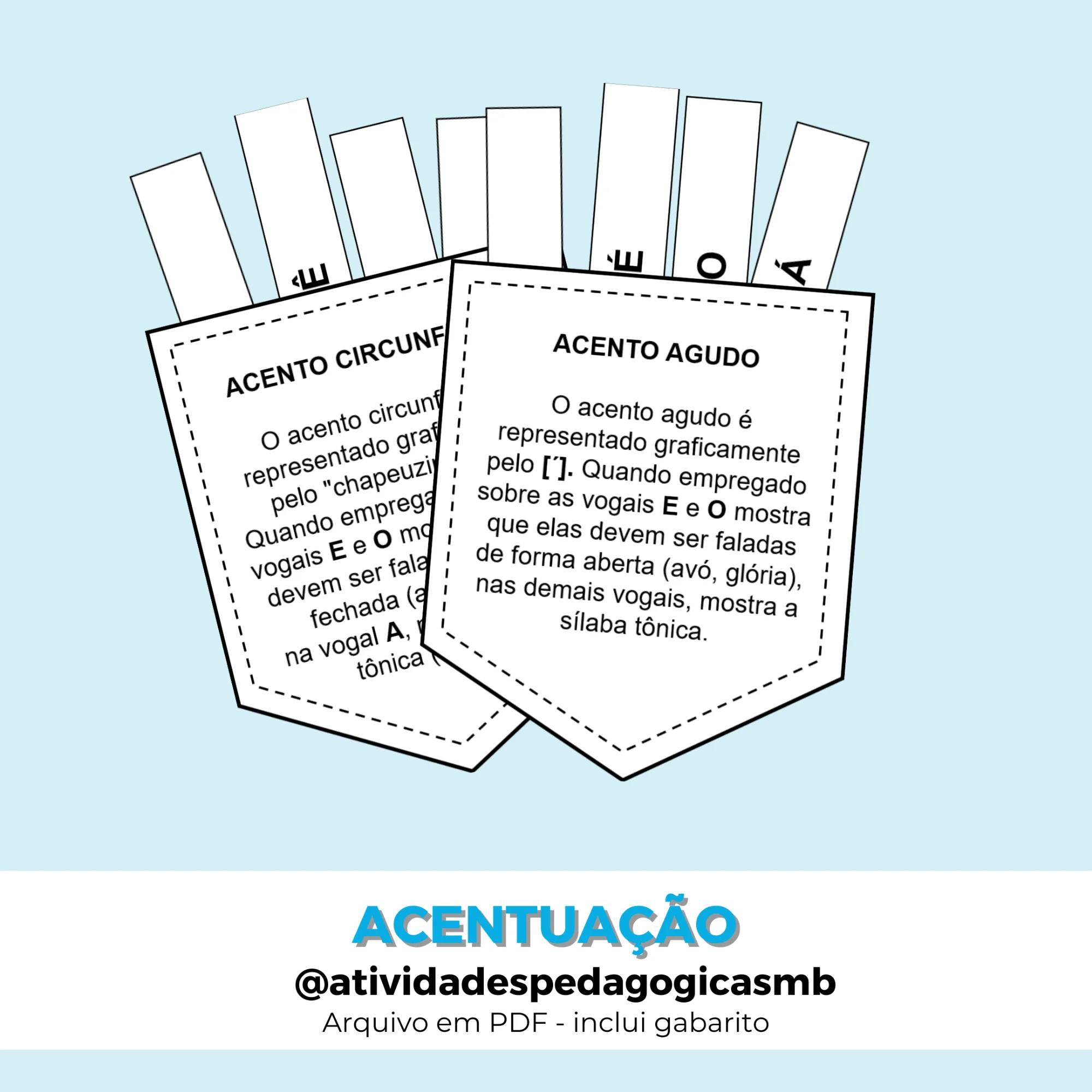 Atividade Interativa: acento agudo e circunflexo - FONOLOGIA (PDF) — Jogos pedagógicos para 4º ano: Material de acentuação…