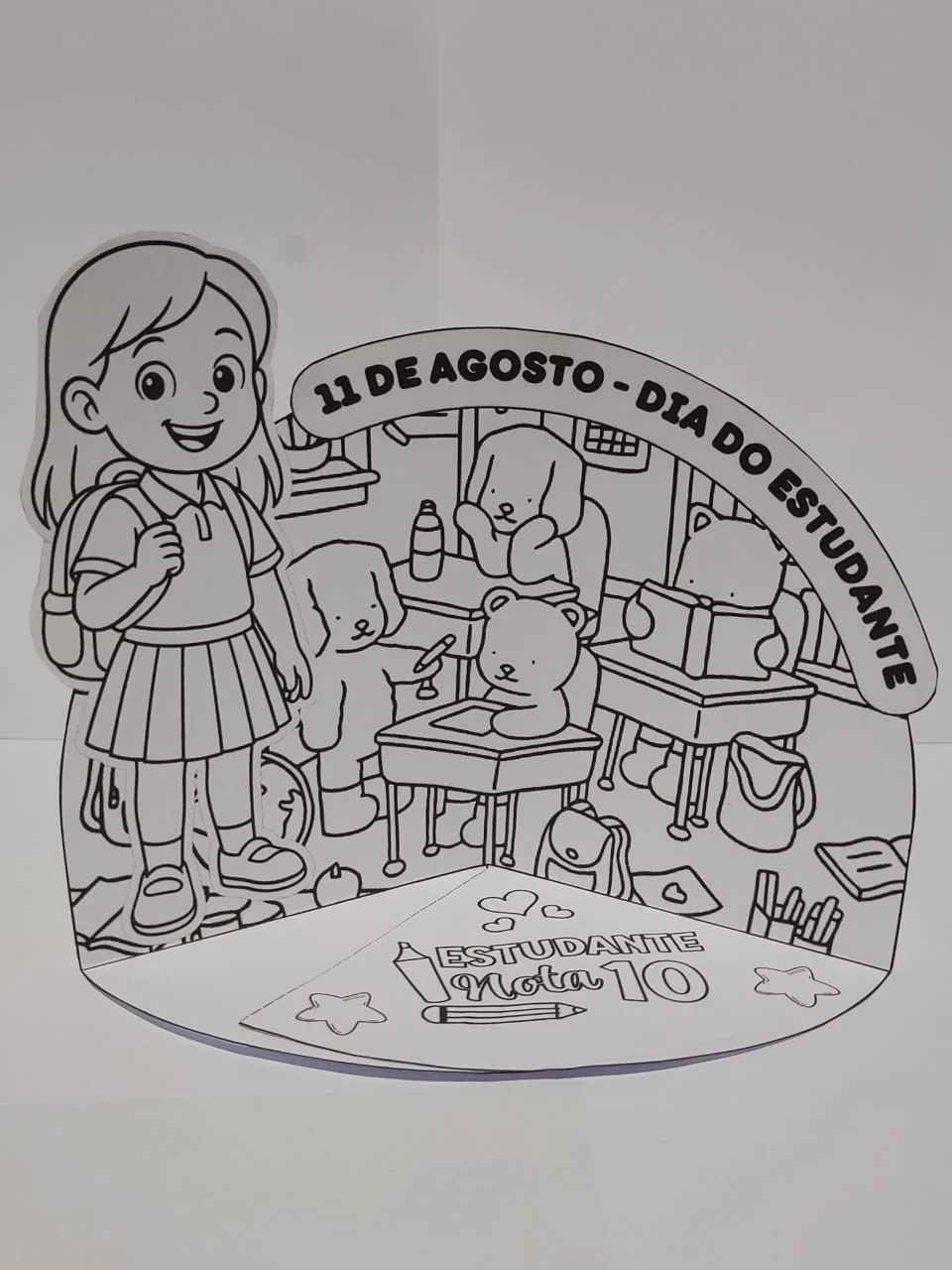 ATIVIDADE INTERATIVA – CENÁRIO 3D DIA DO ESTUDANTE — Datas comemorativas para Educação Infantil: Uma lembrancinha criativa…