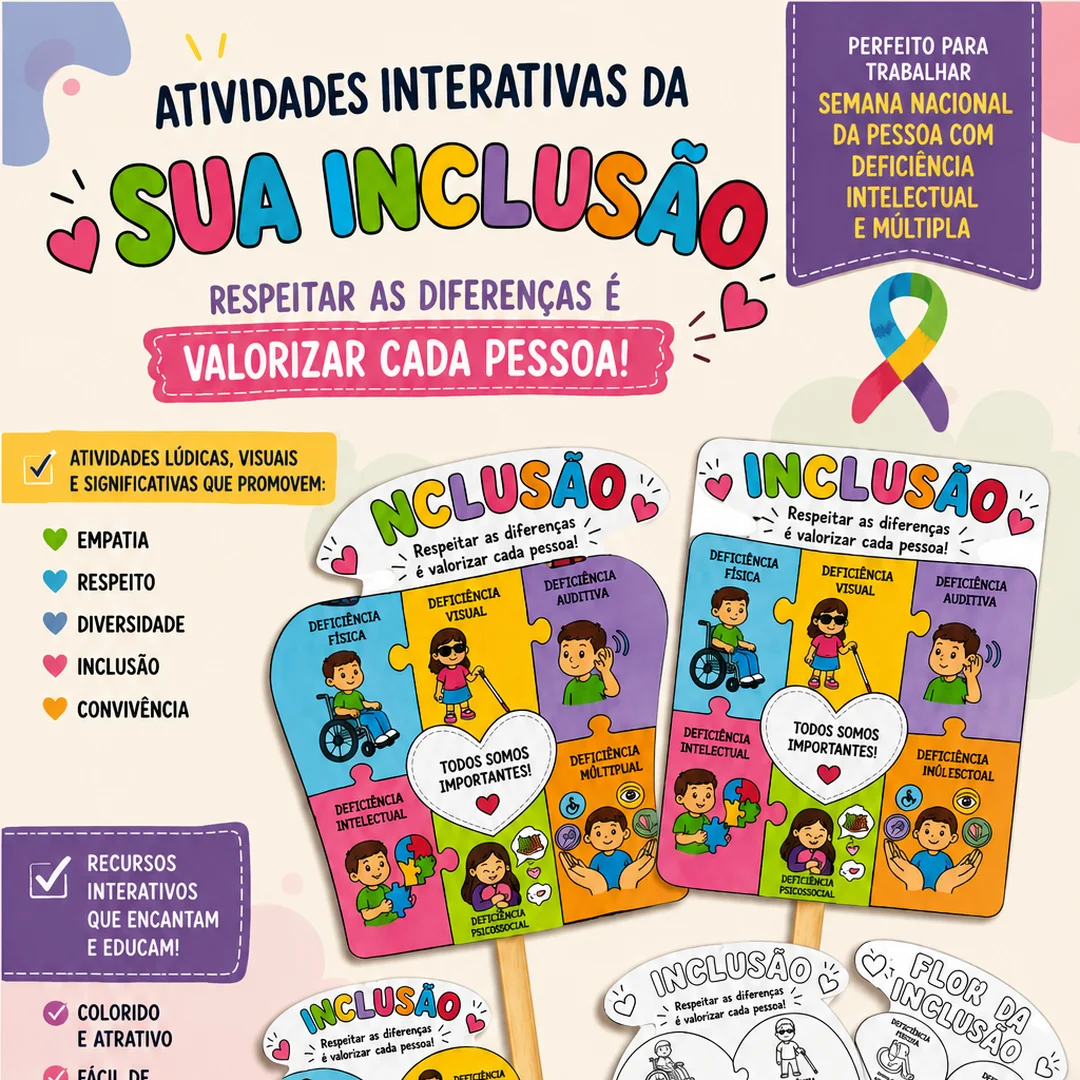 Atividade Interativa da Inclusão — capa do material