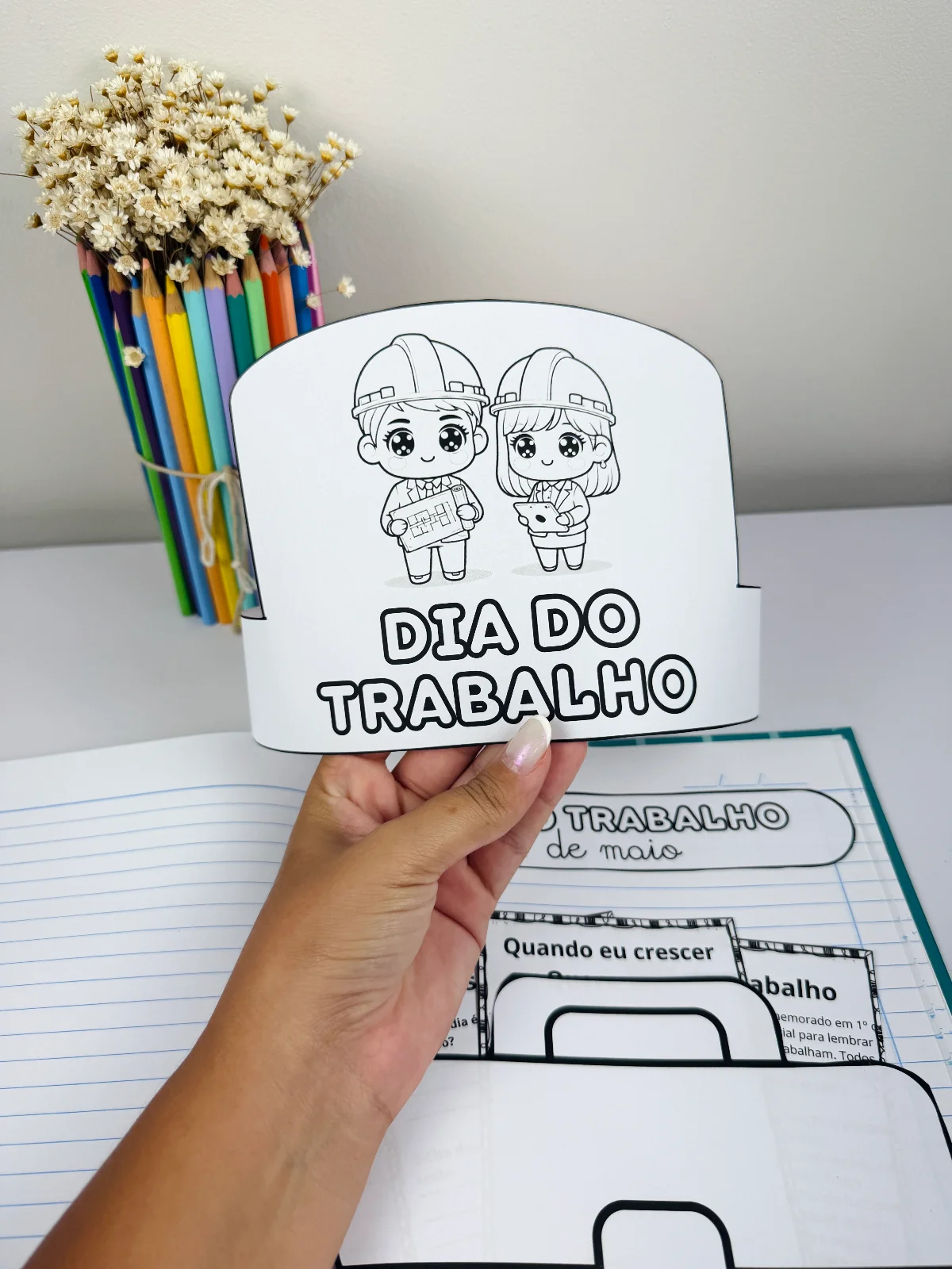 ATIVIDADE INTERATIVA – DIA DO TRABALHO — amostra 2: Um material super criativo e envolvente para trabalhar o Dia do…