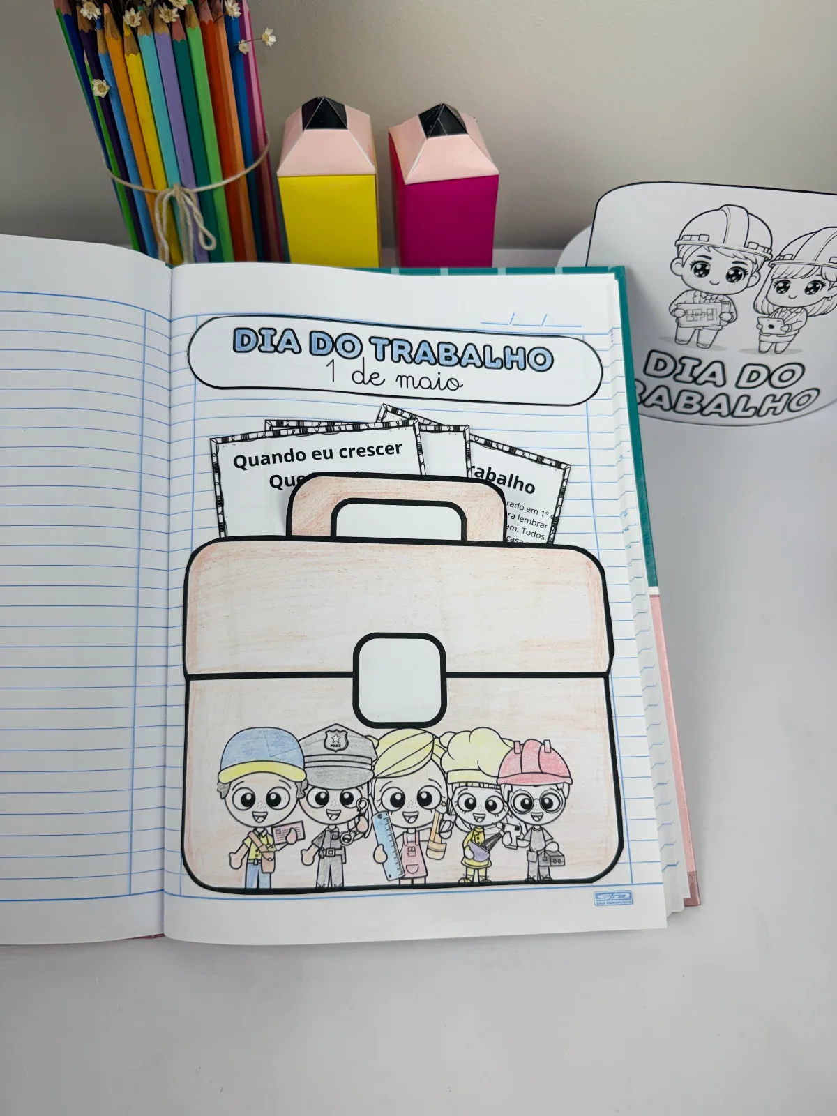 ATIVIDADE INTERATIVA – DIA DO TRABALHO — amostra 6: Um material super criativo e envolvente para trabalhar o Dia do…