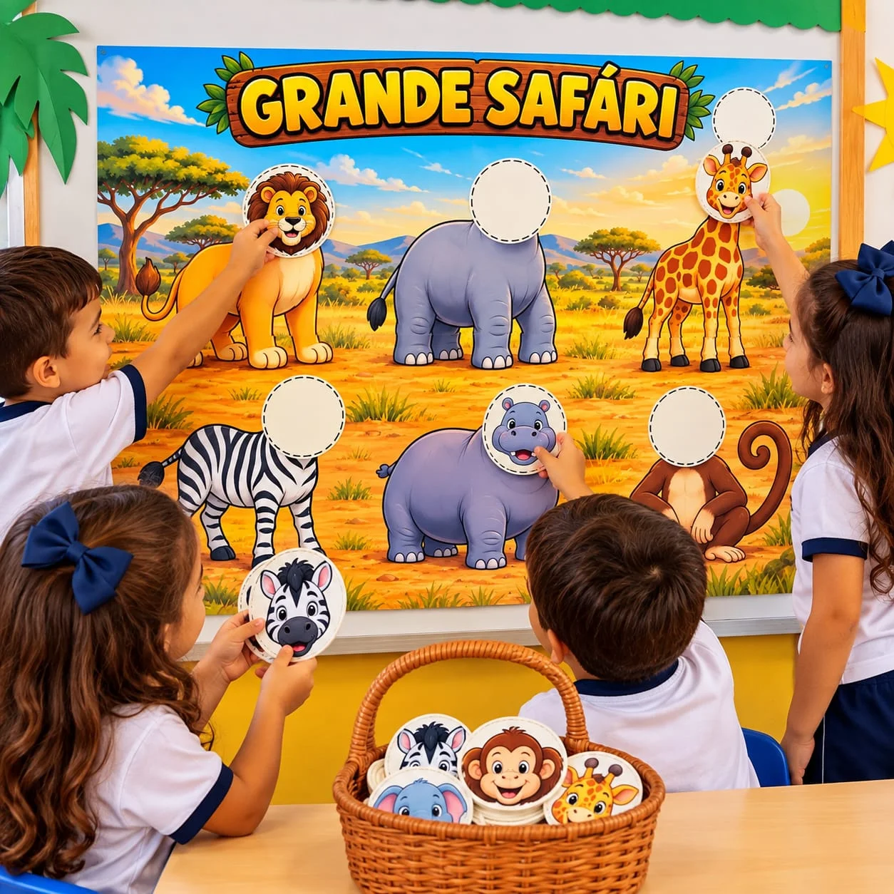 Atividade Interativa Grande Safári – Atividade Interativa com Animais — amostra 1: 🦁🌿 GRANDE SAFÁRI – UMA AVENTURA PELO…