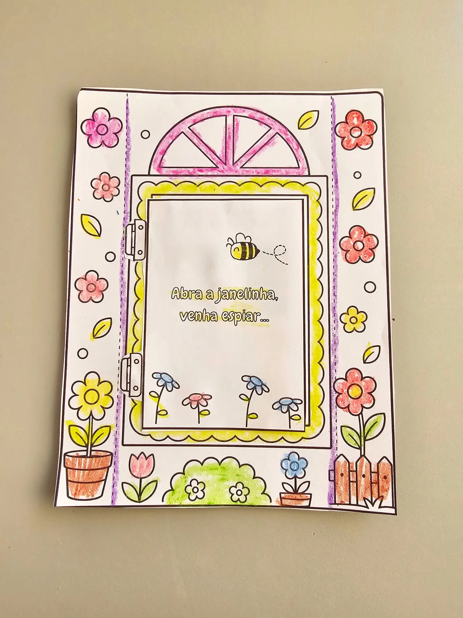 Atividade Interativa Janelinha da Primavera em PDF — amostra 1: Atividade interativa Janelinha da Primavera em PDF