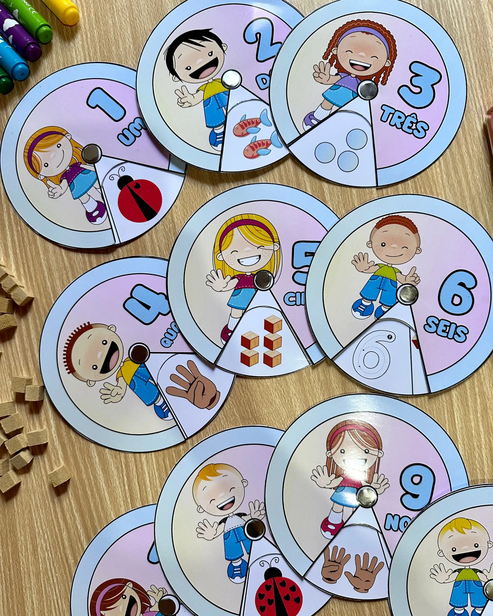 Atividade Interativa Matemática Roleta dos Números Educação Infantil — Alfabetização para Educação Infantil: Arquivo com…
