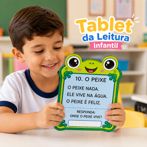 Atividade Leitura Lúdica  | fichas da leitura Tablet da Leitura — capa do material