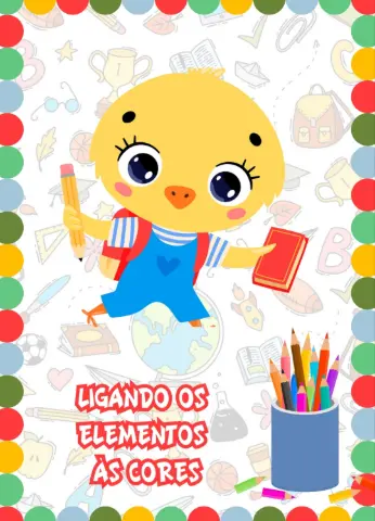 Atividade Ligando os Elementos às Cores PDF — capa do material