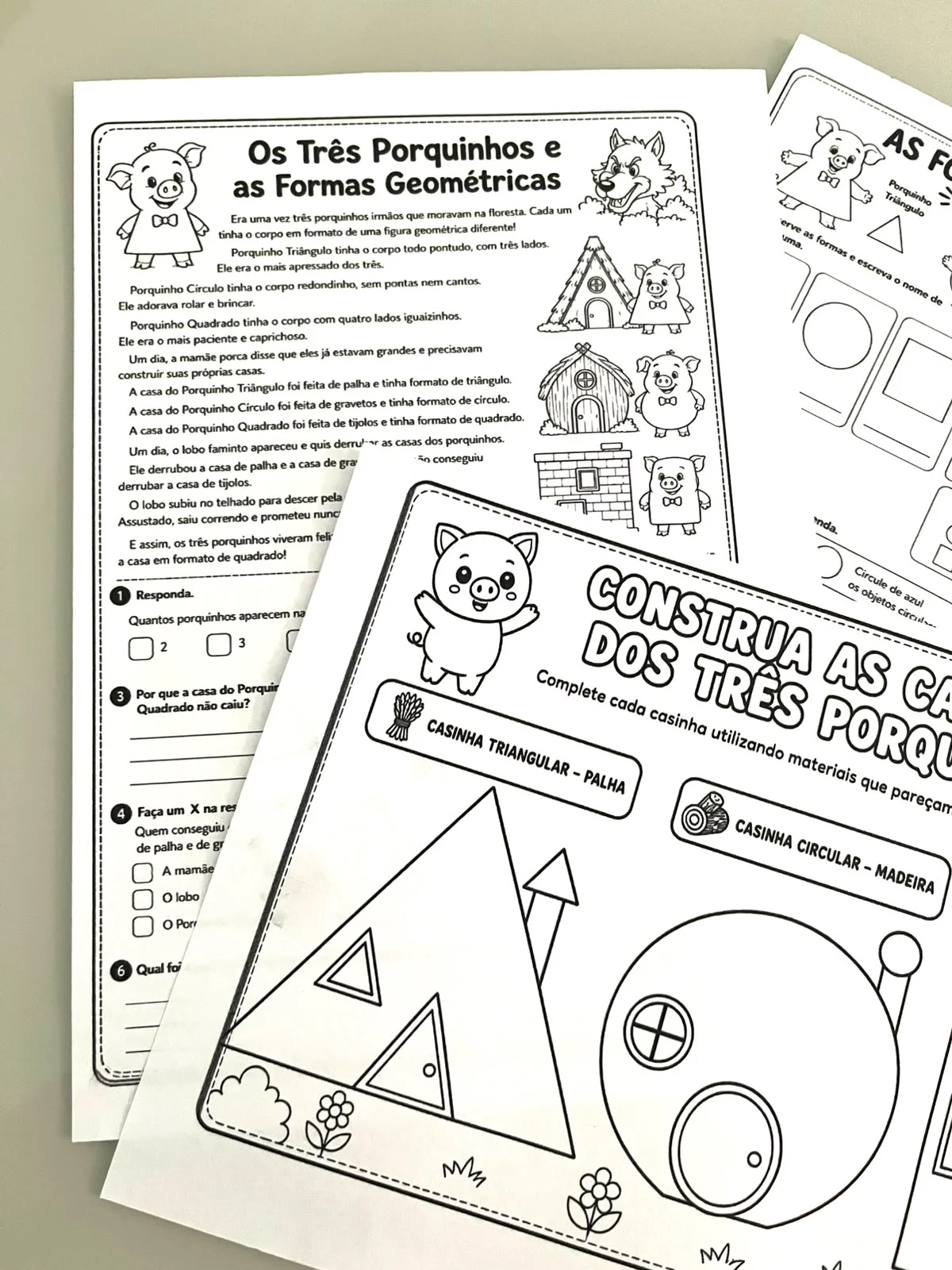 ATIVIDADE LÚDICA DE ALFABETIZAÇÃO ATIVIDADE 3 PORQUINHOS — amostra 2: 📚✏️Planejamento pronto, aulas mais leves e alunos… ATIVIDADE LÚDICA DE ALFABETIZAÇÃO ATIVIDADE 3 PORQUINHOS — amostra 2: 📚✏️Planejamento pronto, aulas mais leves e alunos…