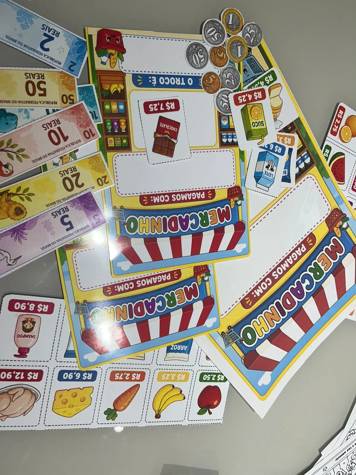 ATIVIDADE LÚDICA DE MERCADINHO - ALFABETIZAÇÃO MATEMÁTICA — amostra 5: 🛒💰 APRENDER MATEMÁTICA NUNCA FOI TÃO DIVERTIDO