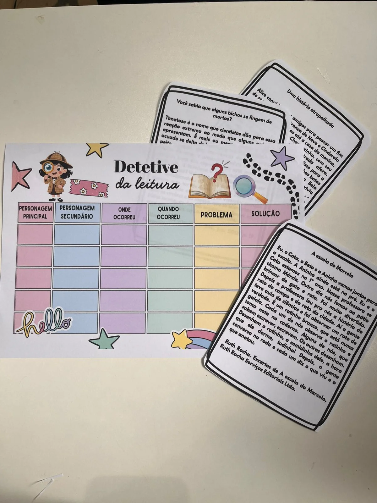 ATIVIDADE LÚDICA DETETIVE DA LEITURA: ENSINO FUNDAMENTAL — amostra 1: Compreensão leitora de forma simples, eficaz e…