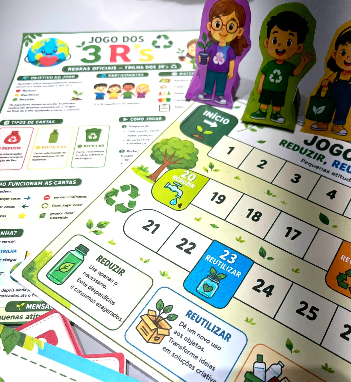 ATIVIDADE LÚDICA : JOGO DOS 3 R - ENSINO FUNDAMENTAL — amostra 4: Transforme a aula sobre sustentabilidade em uma…