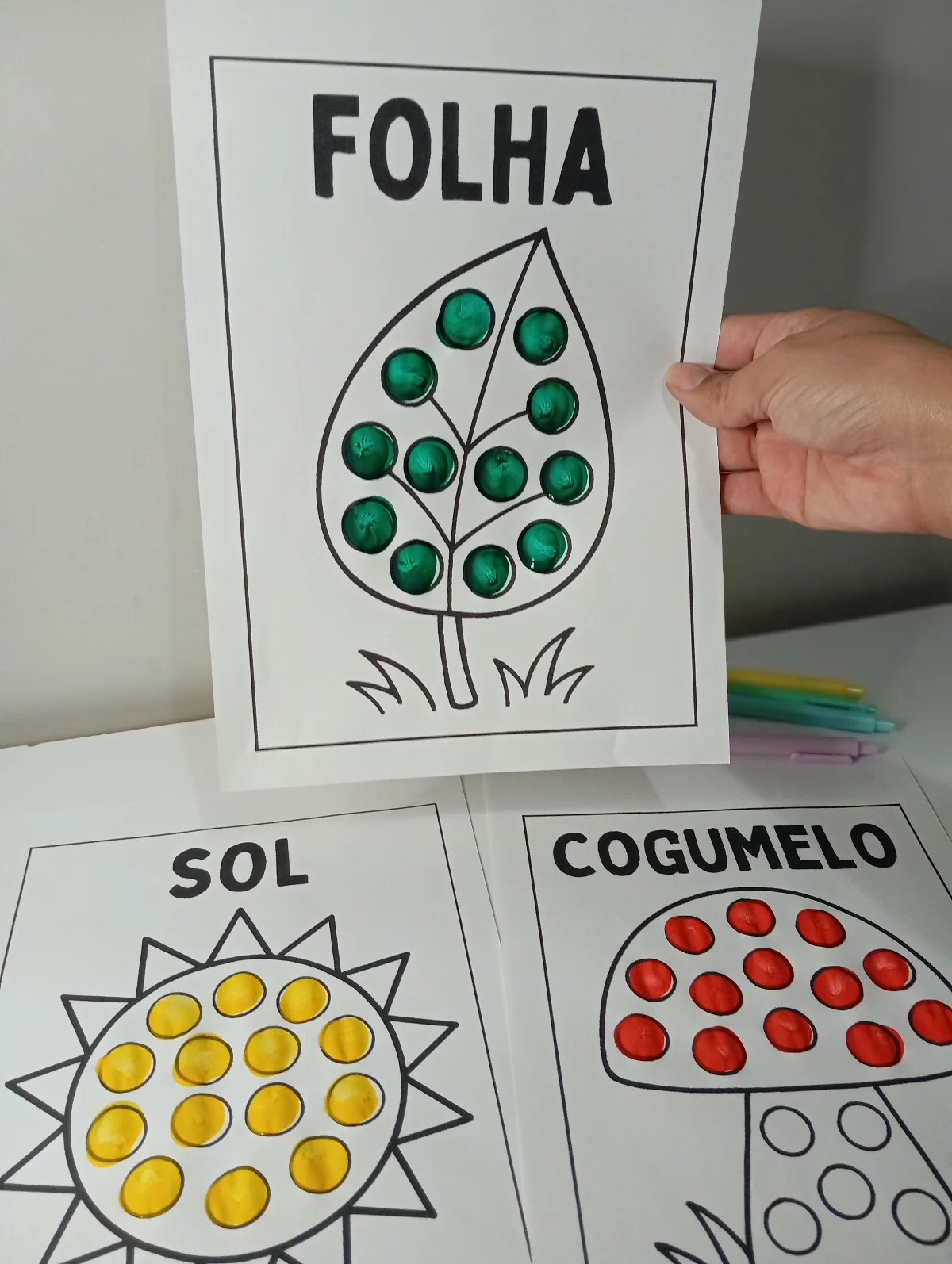 Atividade Lúdica Meio Ambiente Infantil — amostra 4: Atividade criativa que estimula a coordenação motora e a percepção…