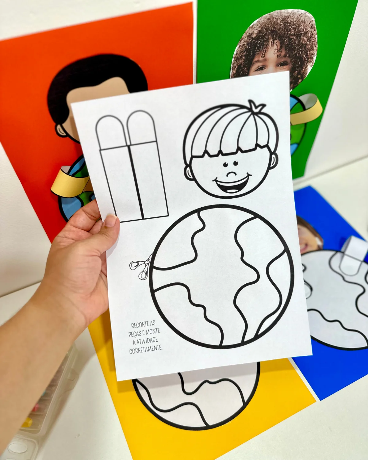 Atividade Meu Planeta – Material Pedagógico — amostra 4: Uma proposta lúdica e personalizada para trabalhar o Dia Mundial…