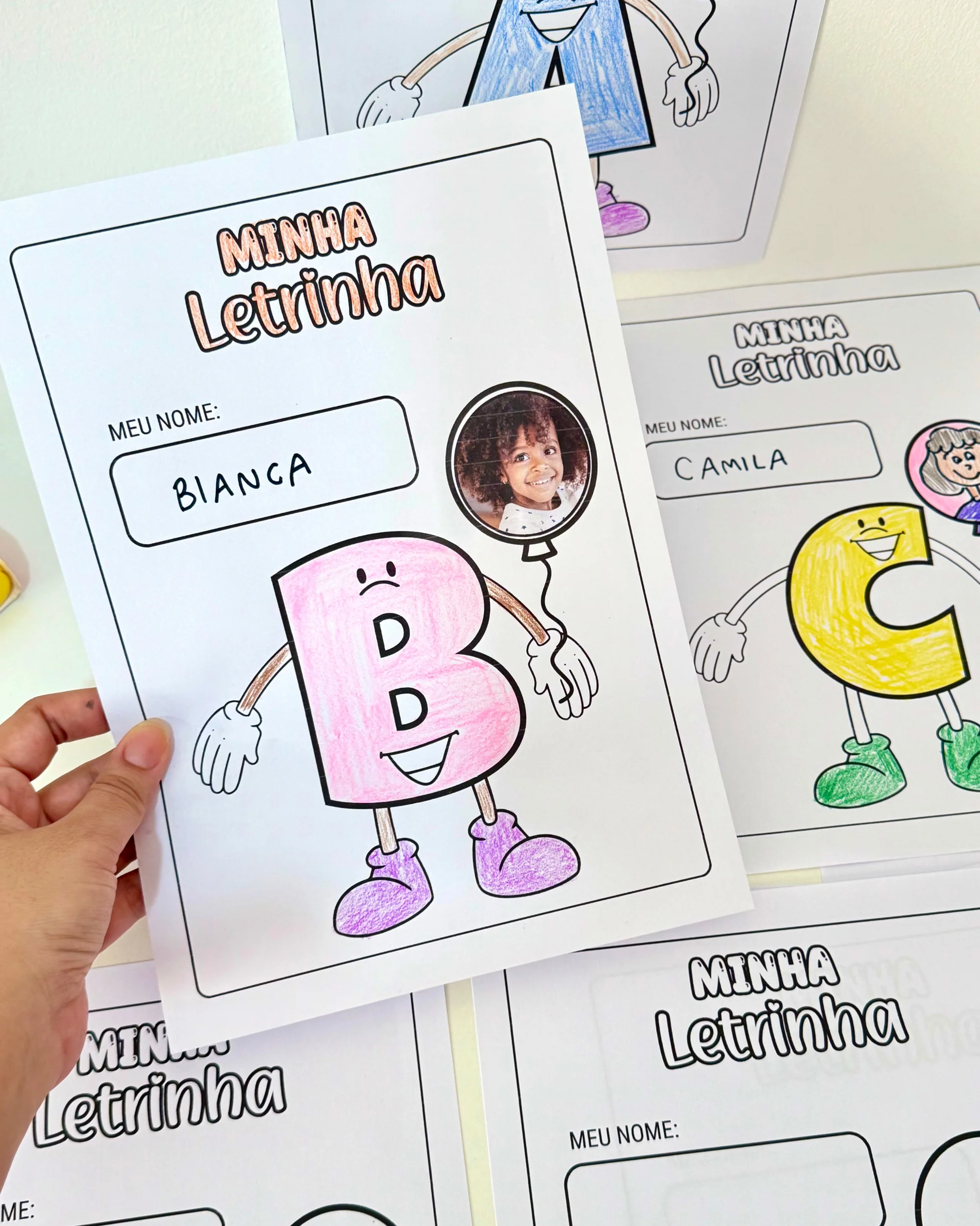 Atividade Minha Letrinha – Nome Próprio na Educação Infantil — amostra 1: O que vem no material