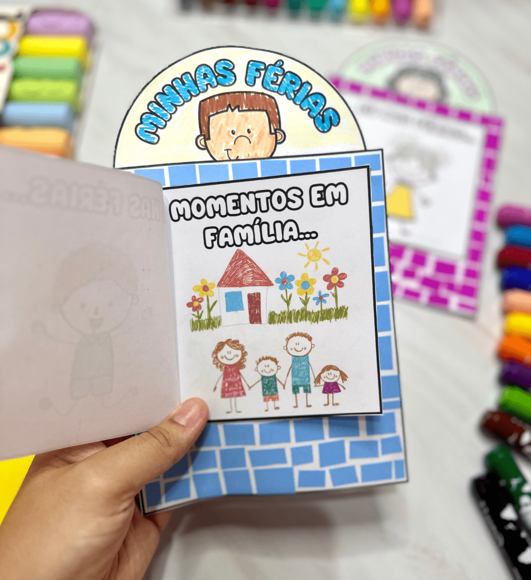 Atividade Minhas Férias: Livrinho para Registrar e Compartilhar — amostra 3: Como usar em sala de aula
