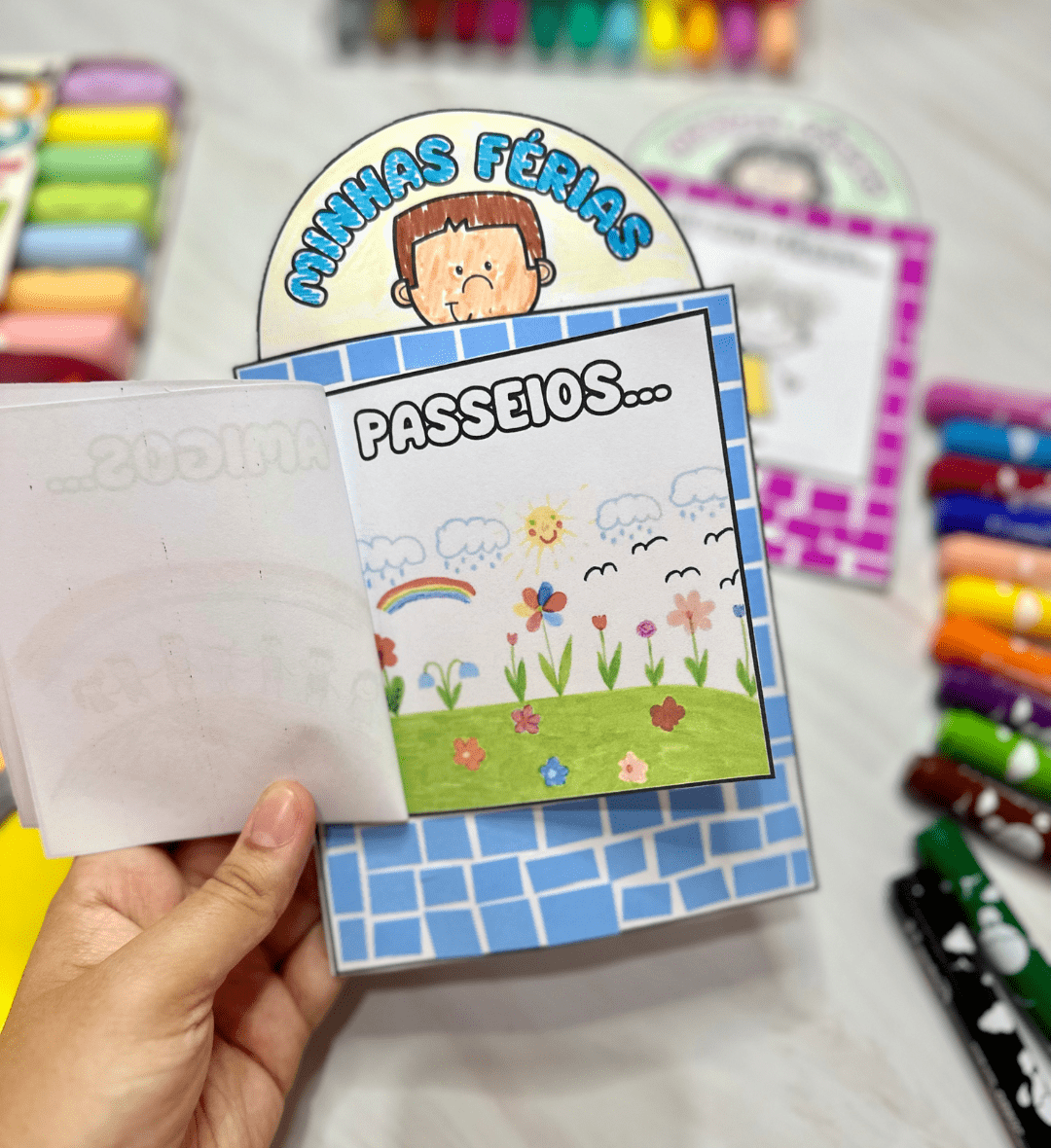 Atividade Minhas Férias: Livrinho para Registrar e Compartilhar — História para Educação Infantil: Um livrinho em PDF para…