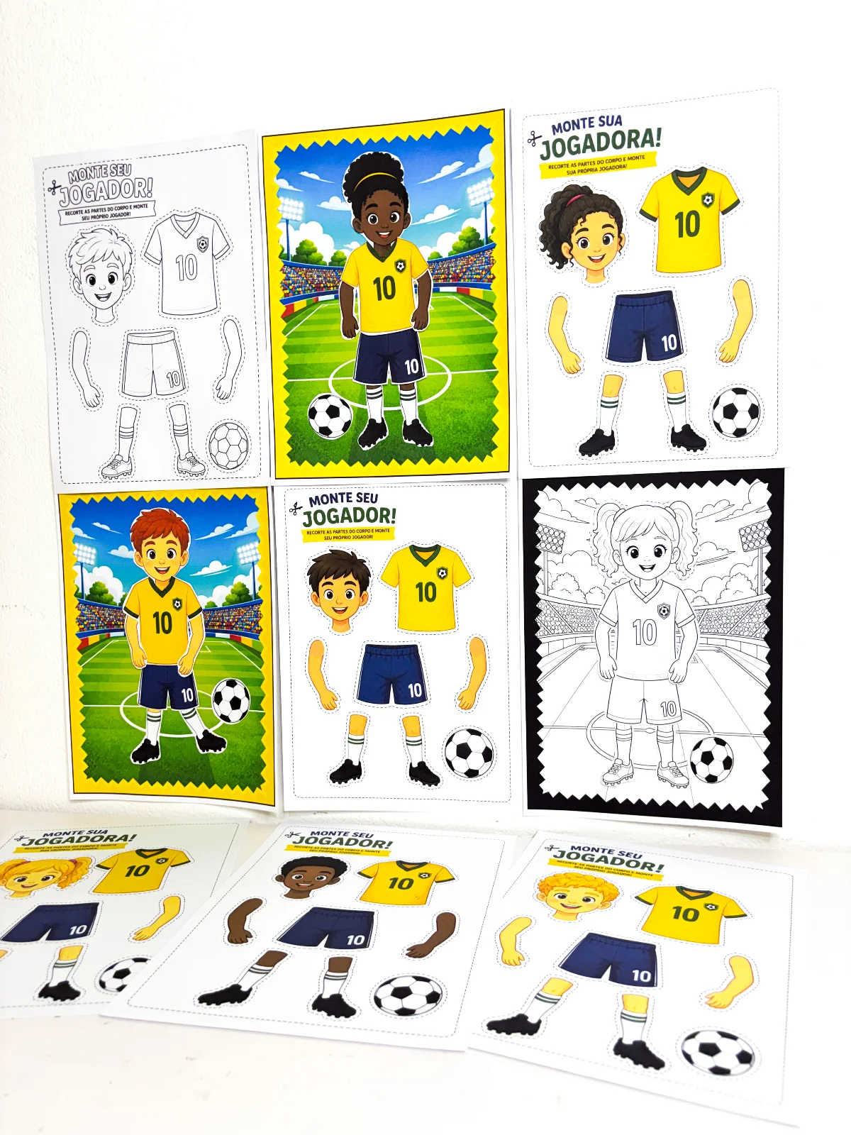 Atividade Monte seu Jogador – Material Pedagógico — amostra 4: A criatividade entrou em campo Atividade Monte seu Jogador – Material Pedagógico — amostra 4: A criatividade entrou em campo
