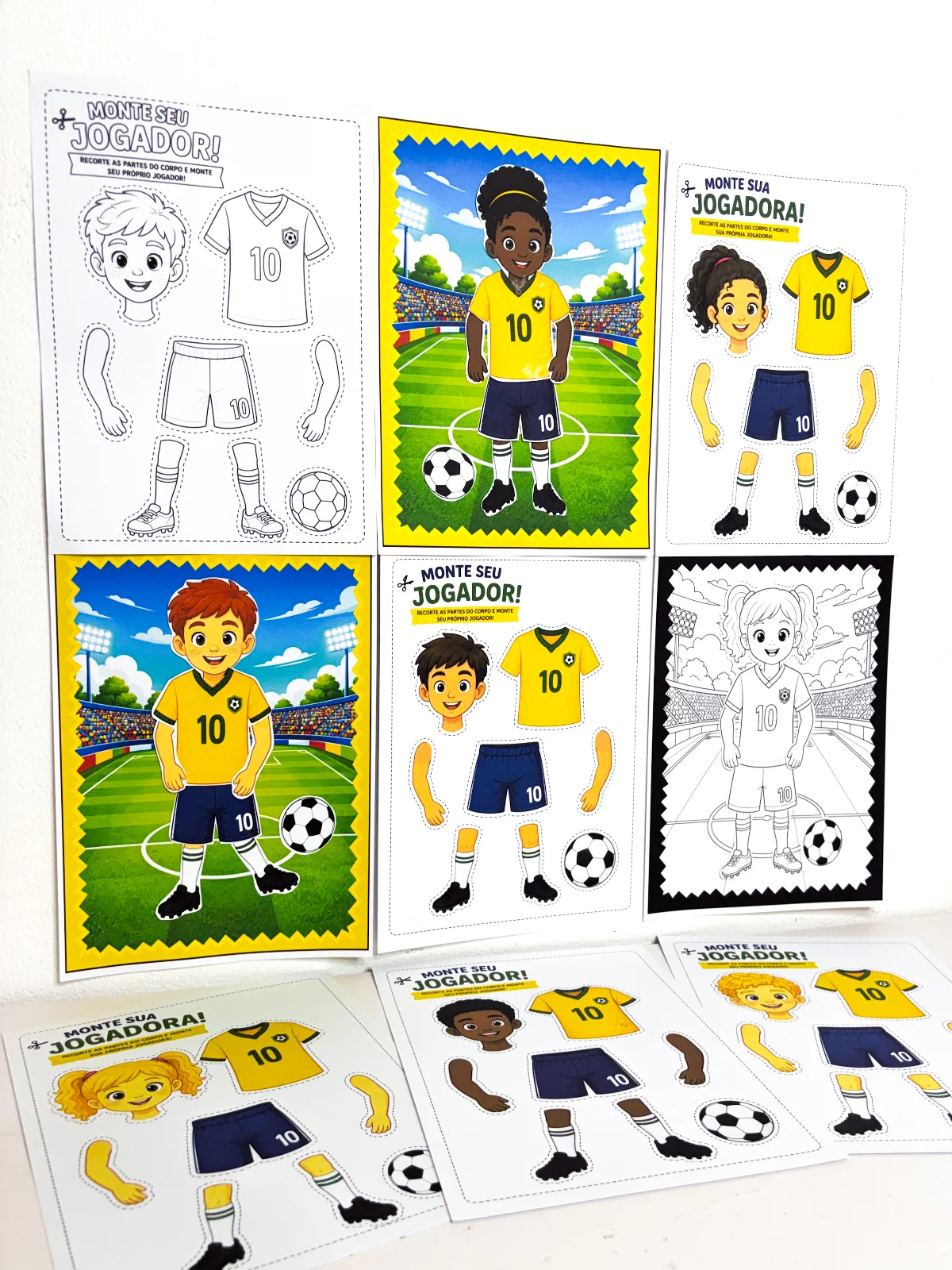 Atividade Monte seu Jogador – Material Pedagógico — amostra 5: A criatividade entrou em campo Atividade Monte seu Jogador – Material Pedagógico — amostra 5: A criatividade entrou em campo