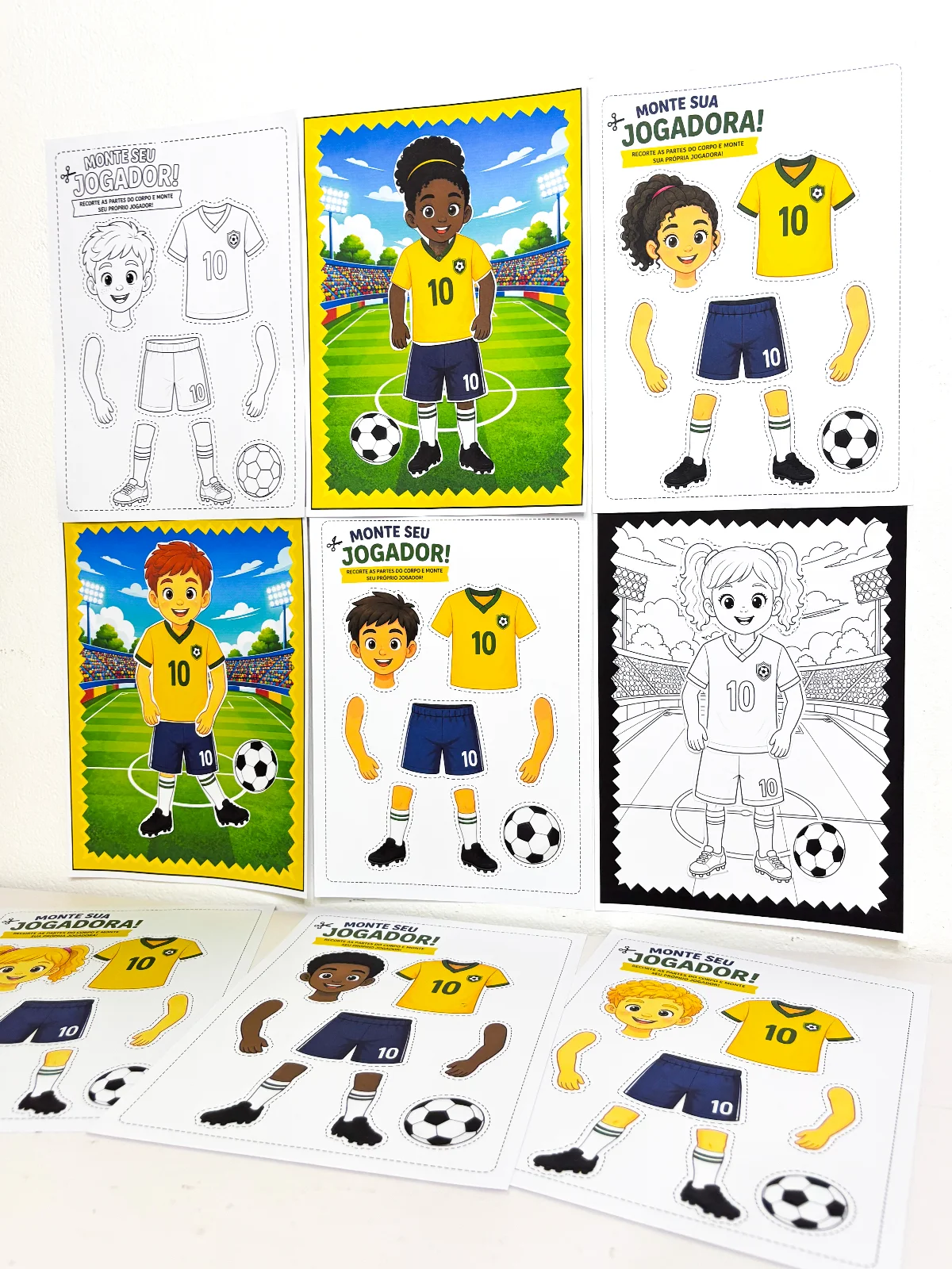 Atividade Monte seu Jogador – Material Pedagógico — amostra 6: A criatividade entrou em campo Atividade Monte seu Jogador – Material Pedagógico — amostra 6: A criatividade entrou em campo