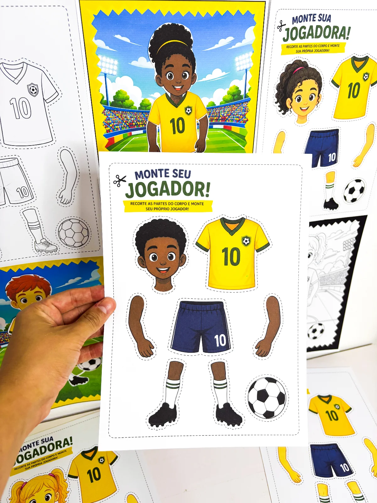 Atividade Monte seu Jogador – Material Pedagógico — amostra 7: A criatividade entrou em campo Atividade Monte seu Jogador – Material Pedagógico — amostra 7: A criatividade entrou em campo