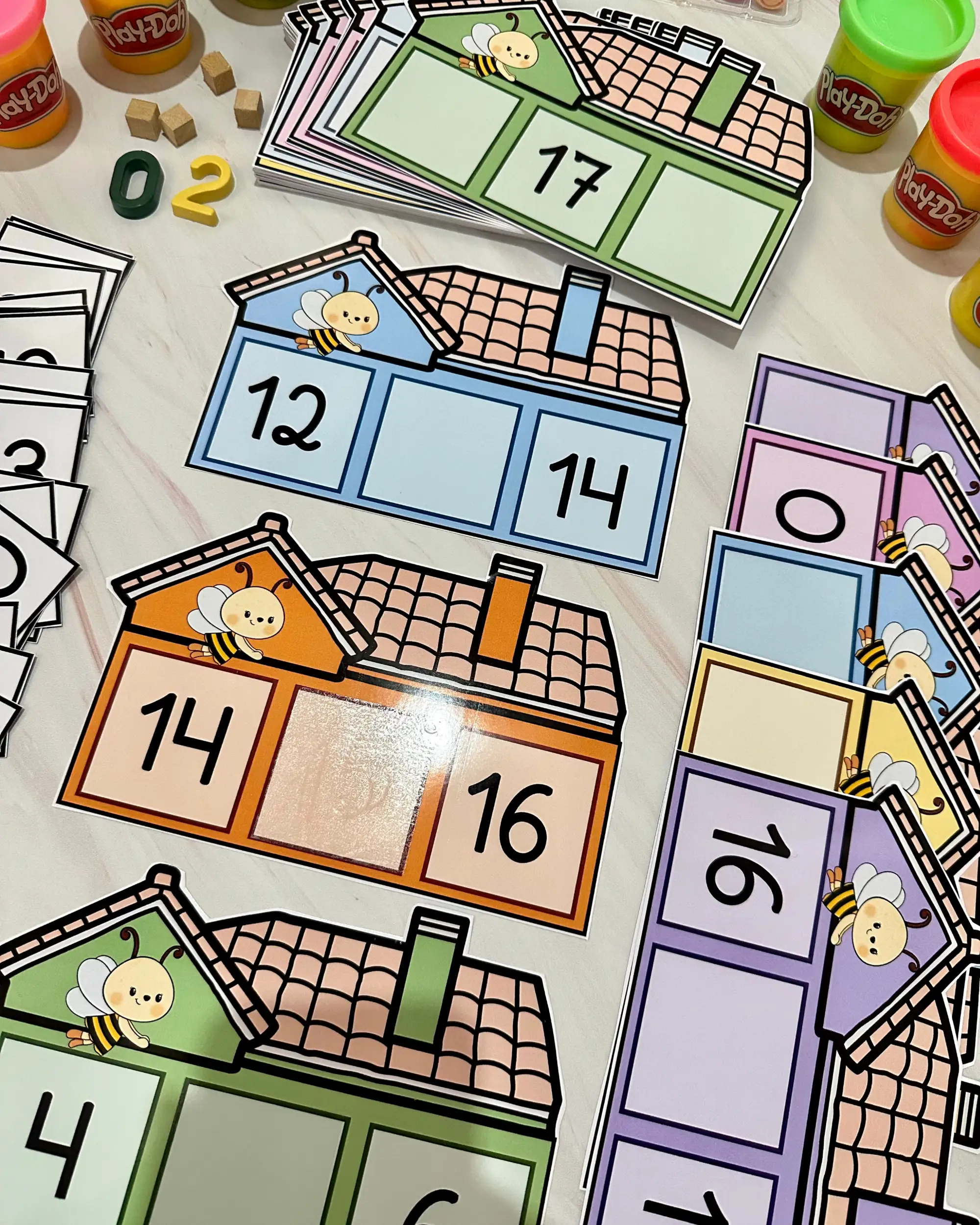 Atividade Números : Sequência númerica Casinha dos Números — amostra 4: Arquivo Casinha dos Números para trabalhar…