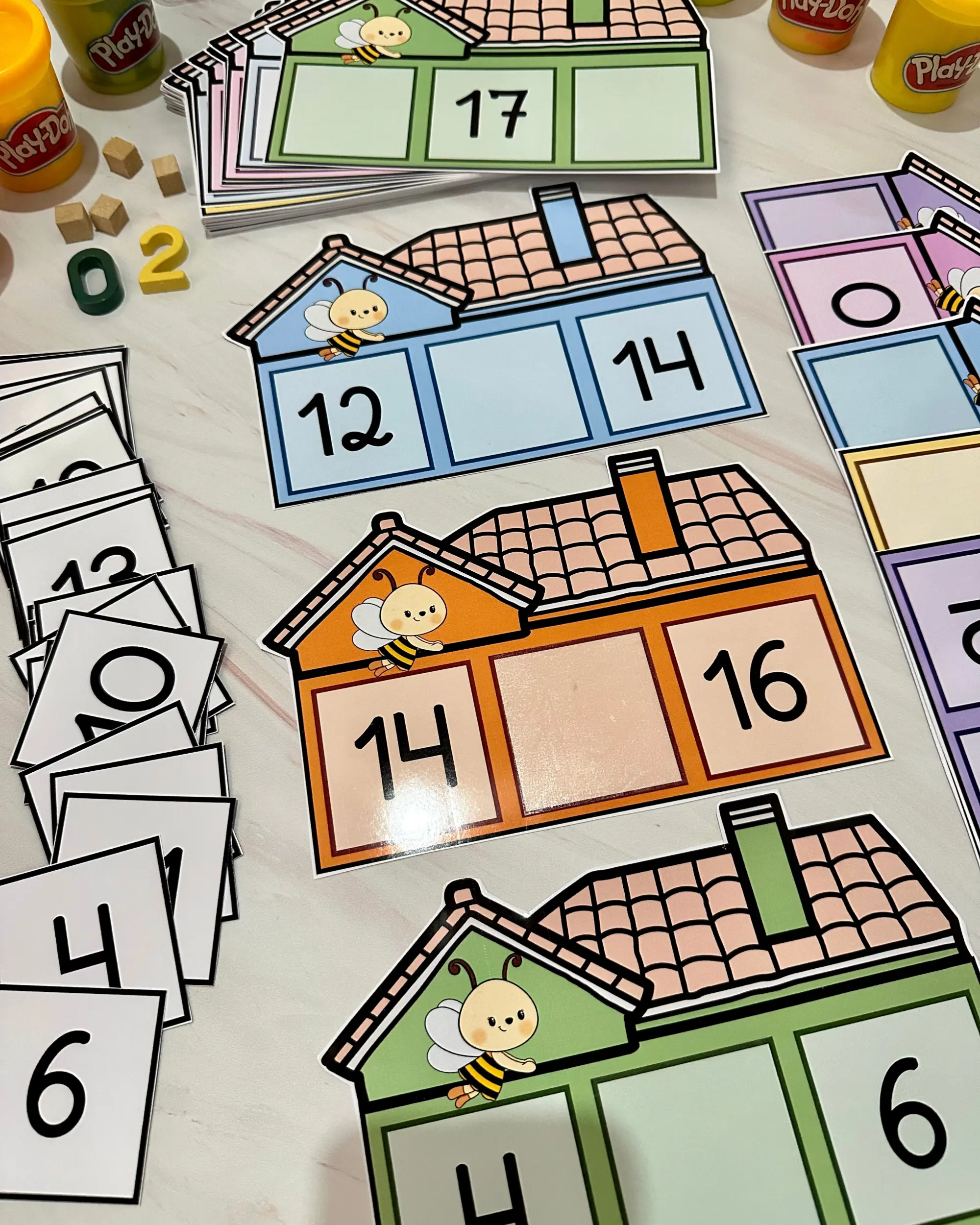 Atividade Números : Sequência númerica Casinha dos Números — amostra 5: Arquivo Casinha dos Números para trabalhar…