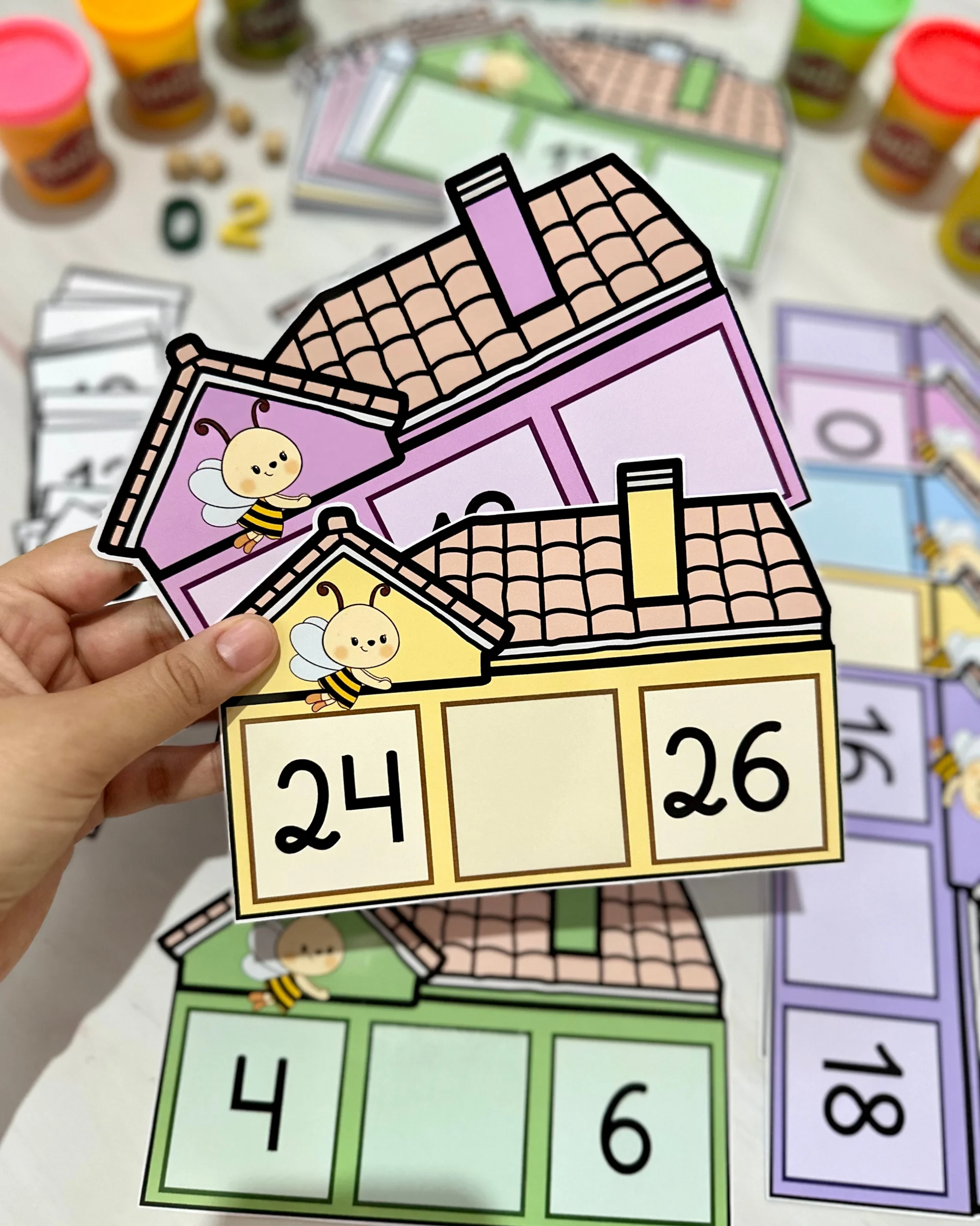 Atividade Números : Sequência númerica Casinha dos Números — amostra 6: Arquivo Casinha dos Números para trabalhar…