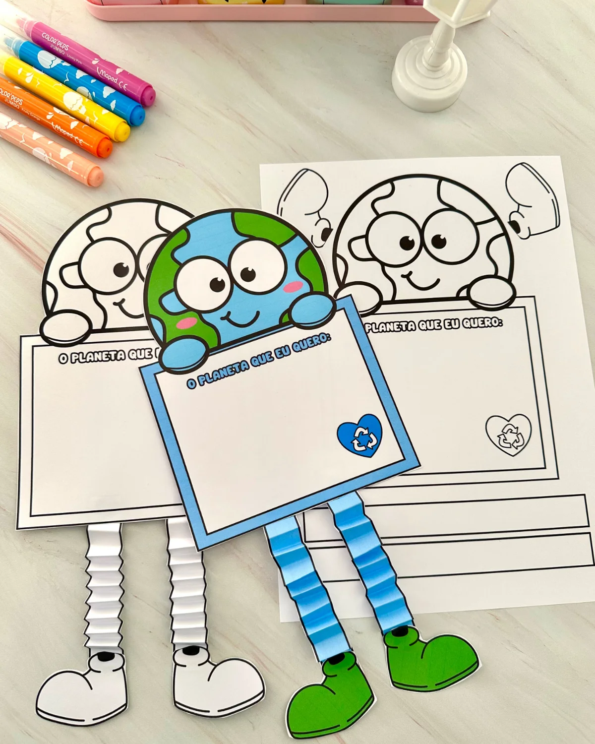 Atividade “O Planeta que eu quero” – PDF para Imprimir — amostra 4: Atividade “O Planeta que eu quero”, para trabalhar o…