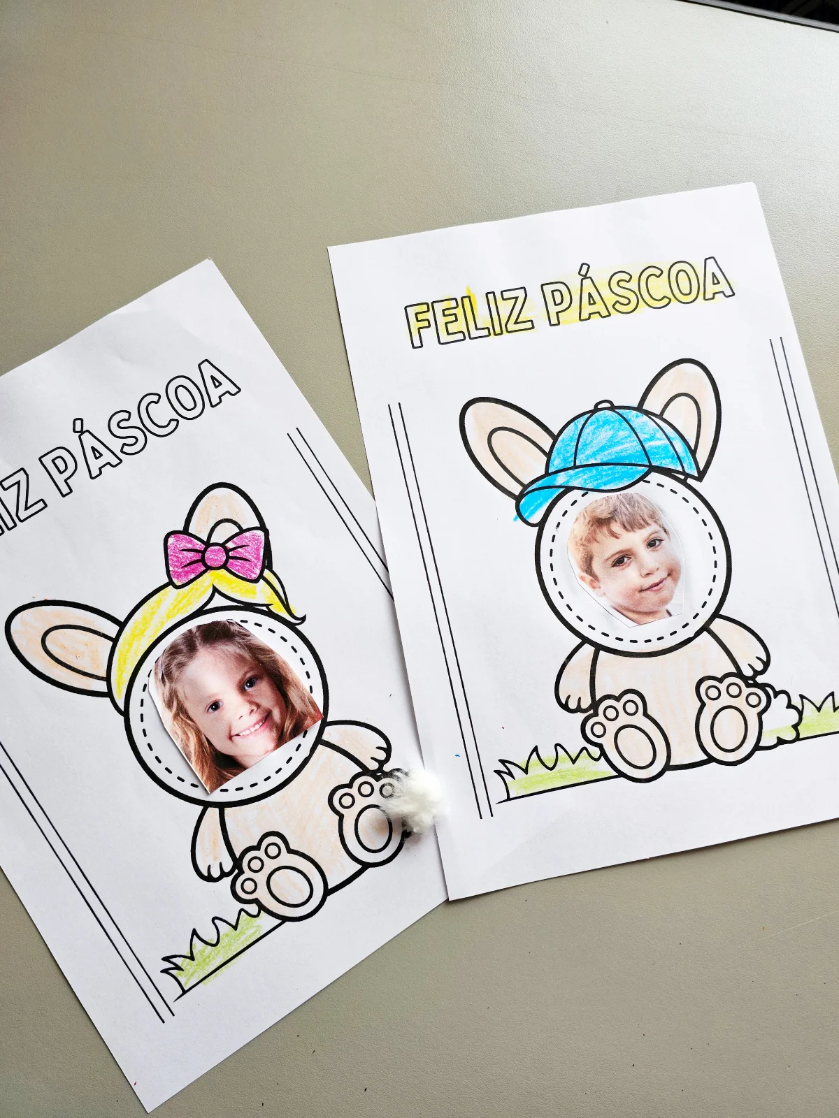 Atividade Páscoa – Coelhinho com Rostinho (Personalizável) — amostra 2: Um recurso encantador para deixar a Páscoa ainda…